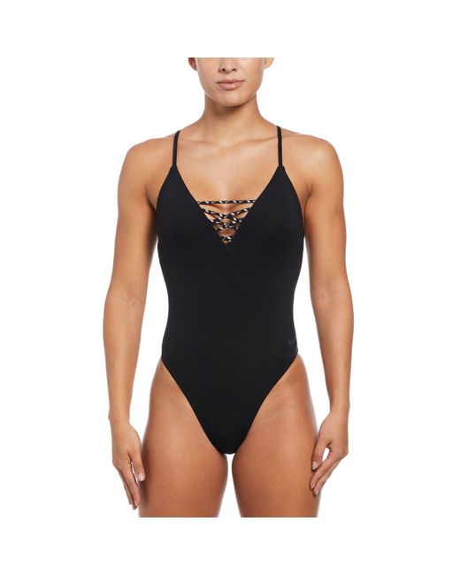 Nike Black Sneakerkini 2.0 Crossback One Piece