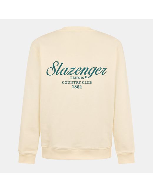 Slazenger 1881 Natural Slaz Crew Sweatshirt for men