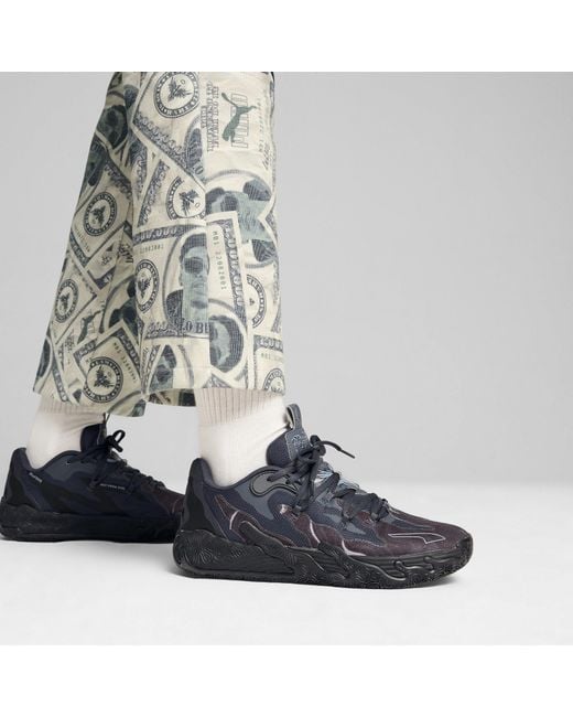 PUMA Blue Mb.03 Lo Team Basketball Trainers for men