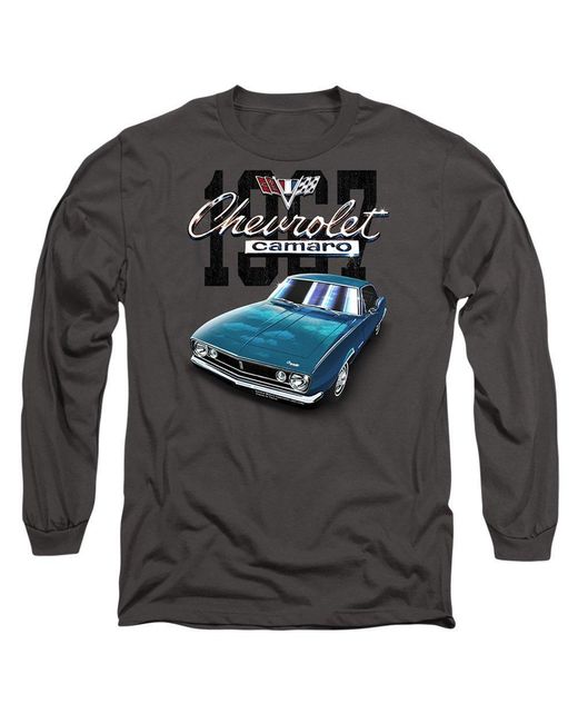 Other Gray Chevrolet Classic Camaro Long Sleeve T-Shirt Char for men