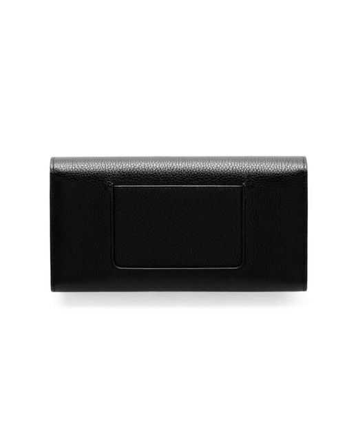 Mulberry Black Darley Wallet Small Classic Grain