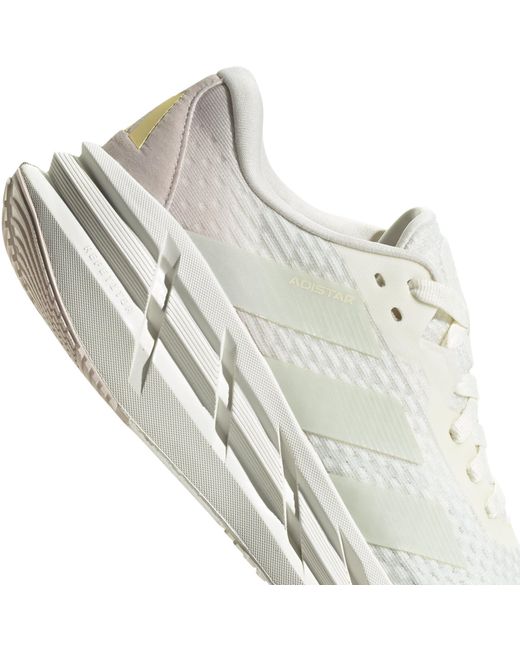 Adidas White Adistar 3 Runner Trainers