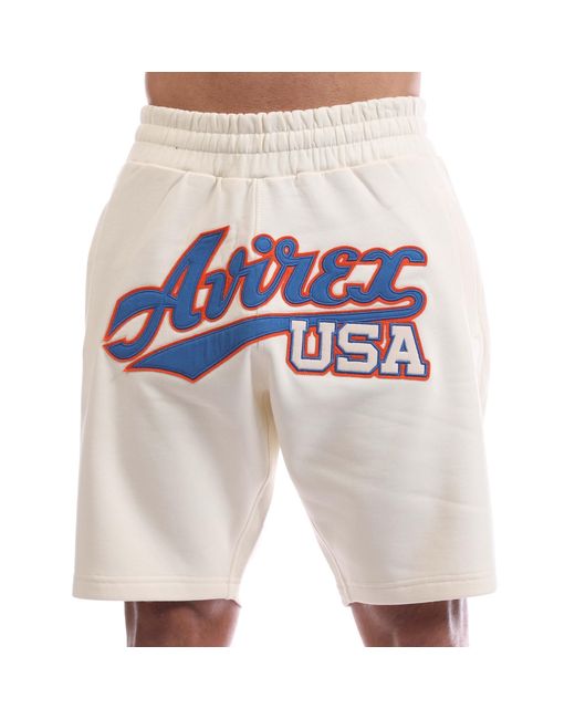 Avirex Blue Haven Jersey Jogger Shorts for men