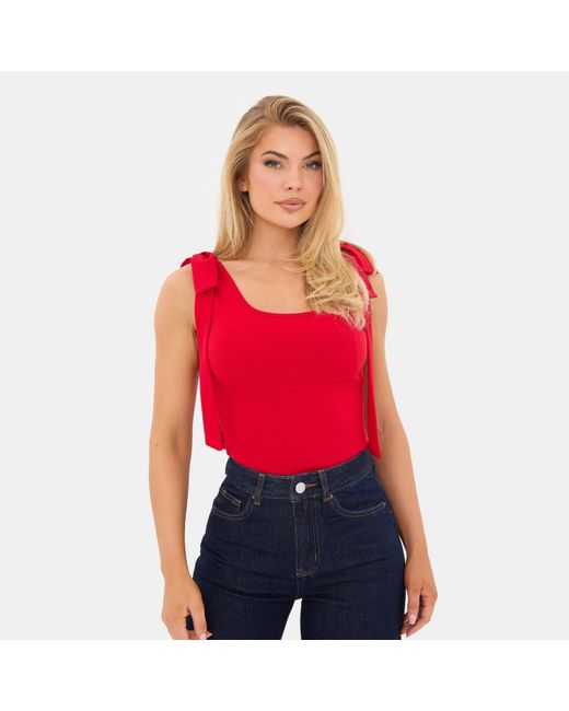 I Saw It First Red Bow Top