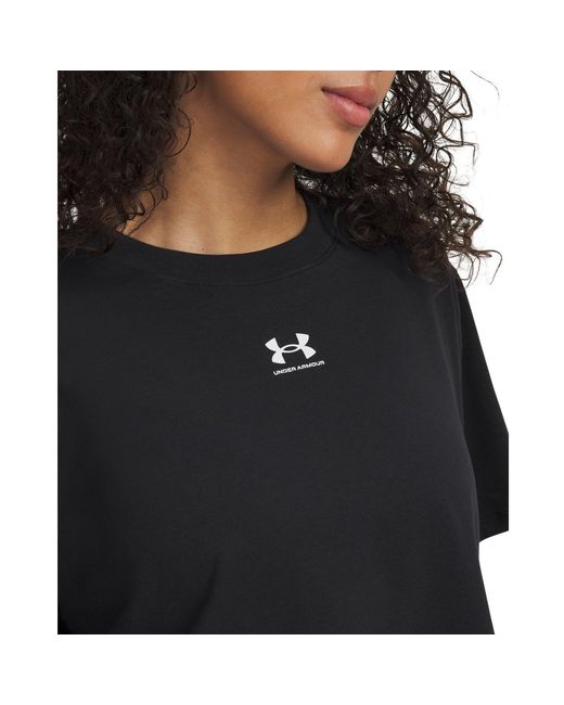Under Armour Black Rival Boxy T-Shirt