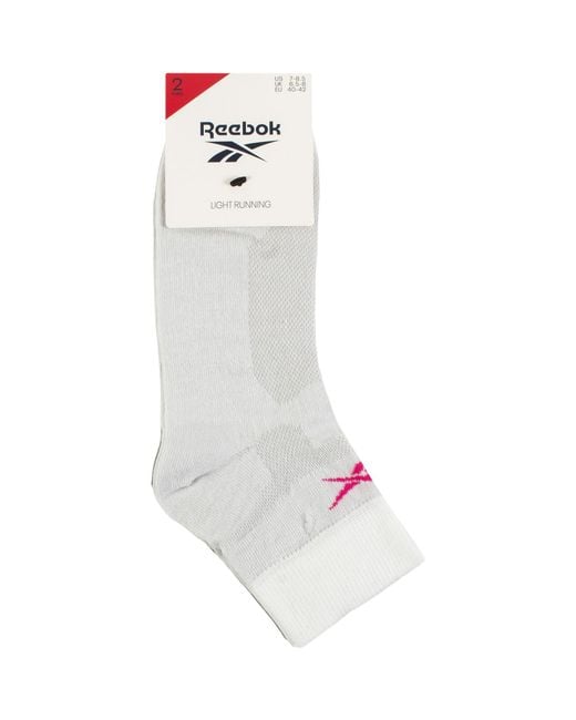 Reebok Gray Technical Sports Light Running Socks