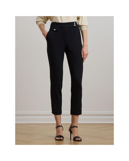 Ralph Lauren Black Zinleah Straight Leg Trouser