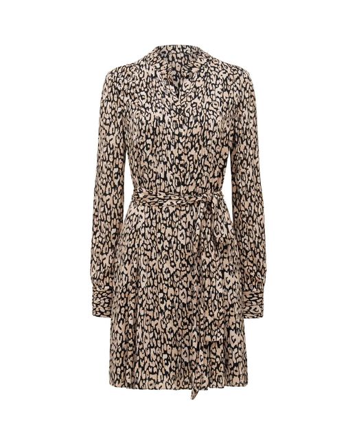 Forever New Brown Perry Shirt Godet Dress