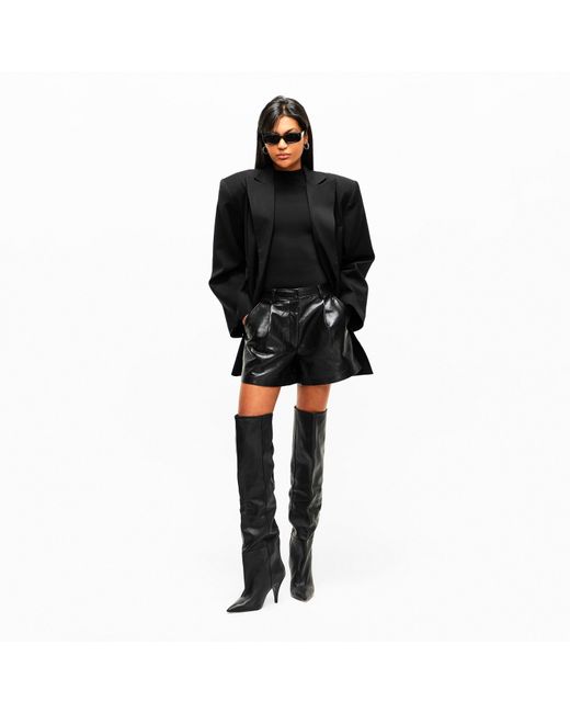 Steve Madden Black Mazer Knee High Stiletto Heel Boots
