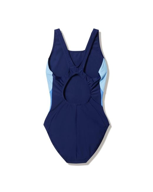 Speedo Blue Cb Muscleback One-Piece Swimsuit