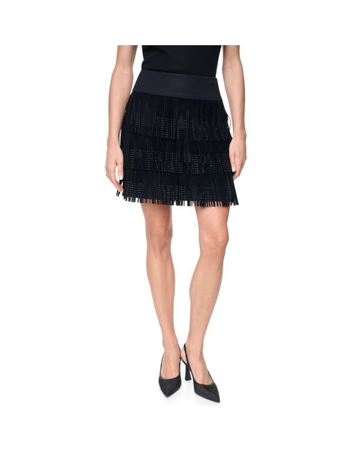 DKNY Black Rhinestone Skir Ld64
