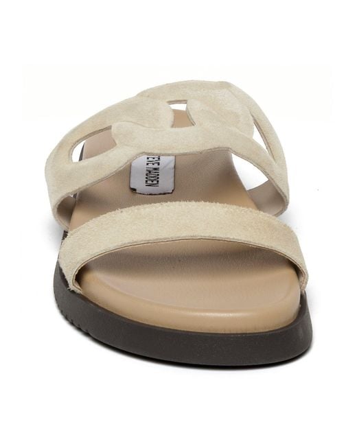 Steve Madden Natural Myrtle Flat Sandals