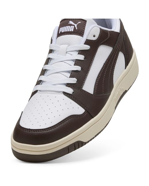 PUMA White Rebound Low-Top Trainers for men