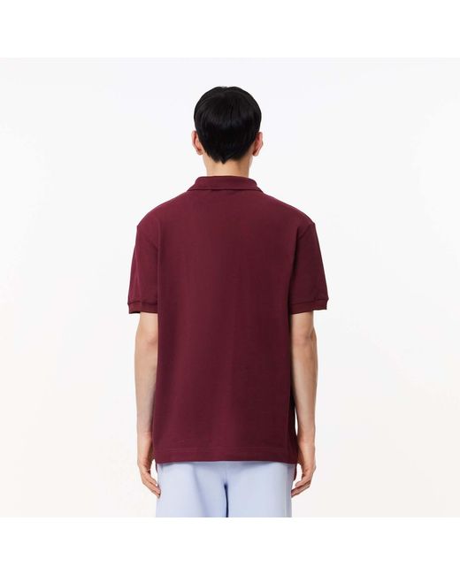 Lacoste Red French Made Classic-fit Polo Shirt for men