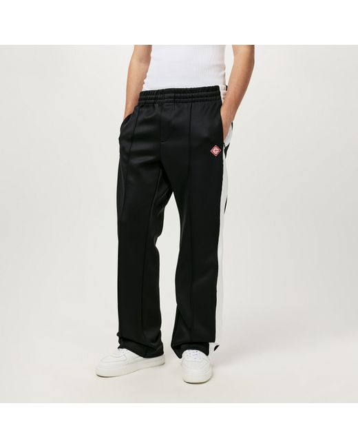 Casablanca Black Open Hem Fleece Relaxed Fit Joggers for men
