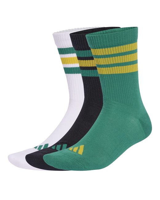 Adidas Green 3-Pack Crew Socks Adults