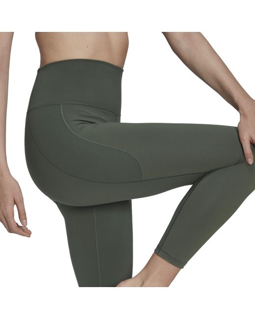 Adidas Green Yoga Studio 7/8 Leggings