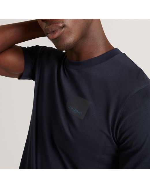 Ted Baker Blue Ss Box Logo Tee for men