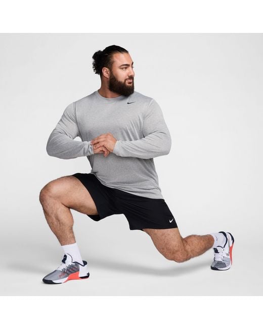 Nike Gray Legend Long Sleeve T-Shirt for men