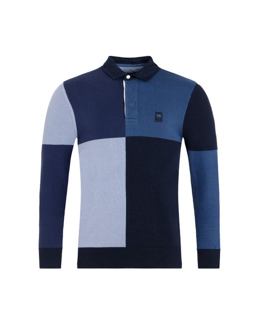 Eden Park Blue Colourblock Jumper for men