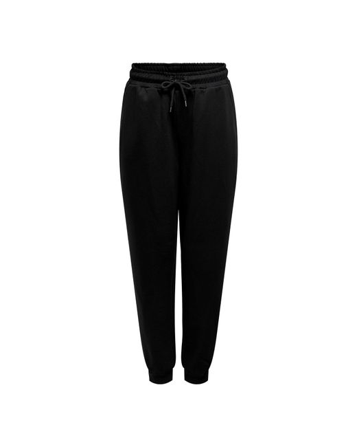 Only Play Black High Waist Closed Hem Jersey Joggers