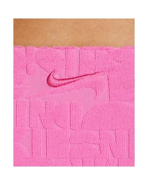 Nike Pink Retro Flow Tie String Bikini Bottom