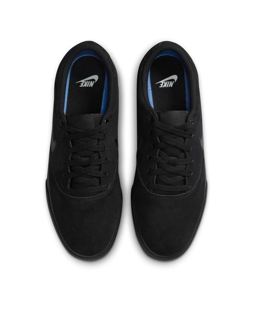 Nike Black Charge Low Suede Shoes for men