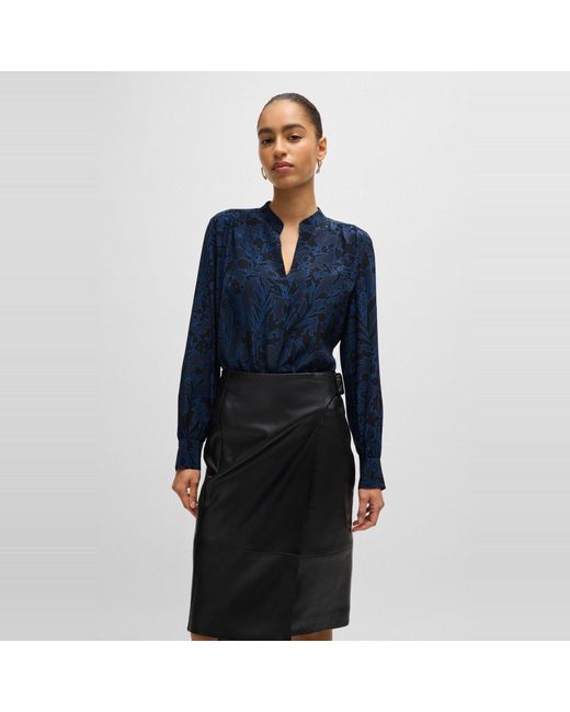 Boss Blue Banora18 Long Sleeve Long Blouse