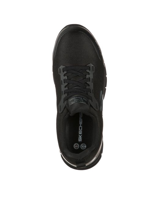 Skechers Black Jixie Alloy Toe Work Trainers Ladies