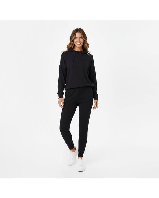 Usa Pro Black Ribbed Joggers