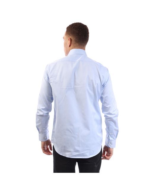Boss Blue Joe Spread Long Sleeve Oxford Shirt for men