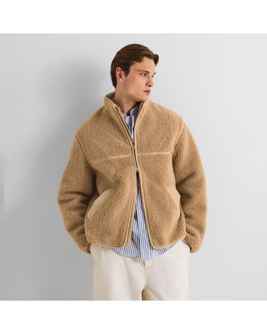 Maison Kitsuné Natural Fleece Sherpa Jacket for men