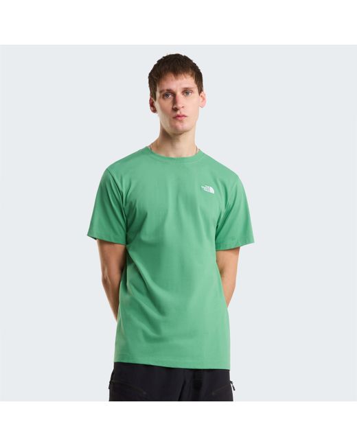 The North Face Green Regular Fit Simple Dome T-Shirt for men