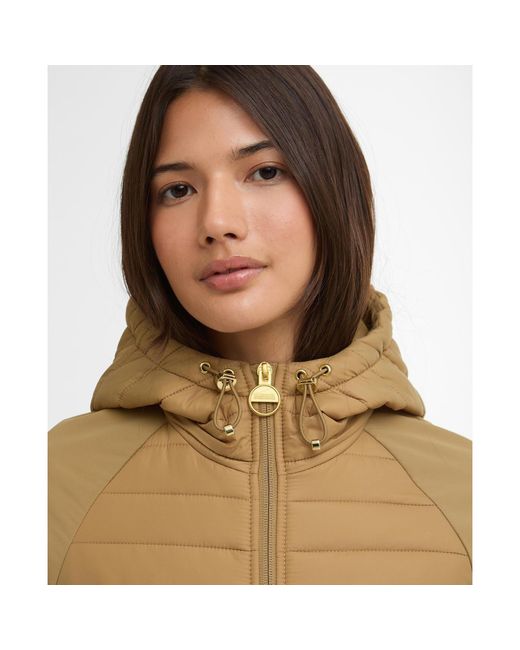 Barbour Green Valentina Quilted Sweatshirt