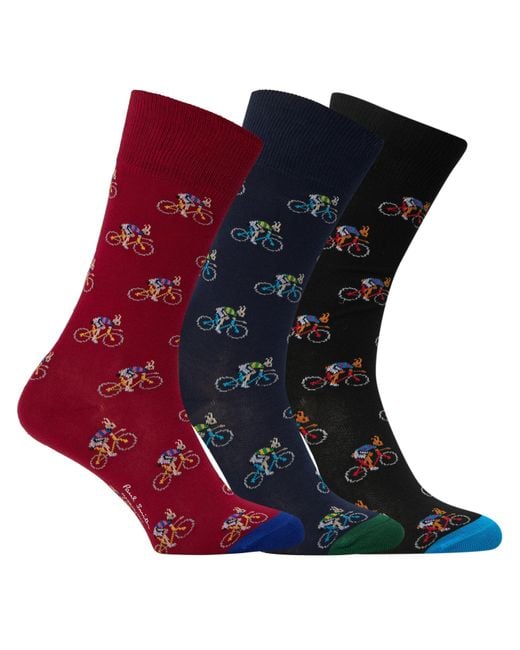 Paul Smith Blue 3 Pack Crew Socks for men