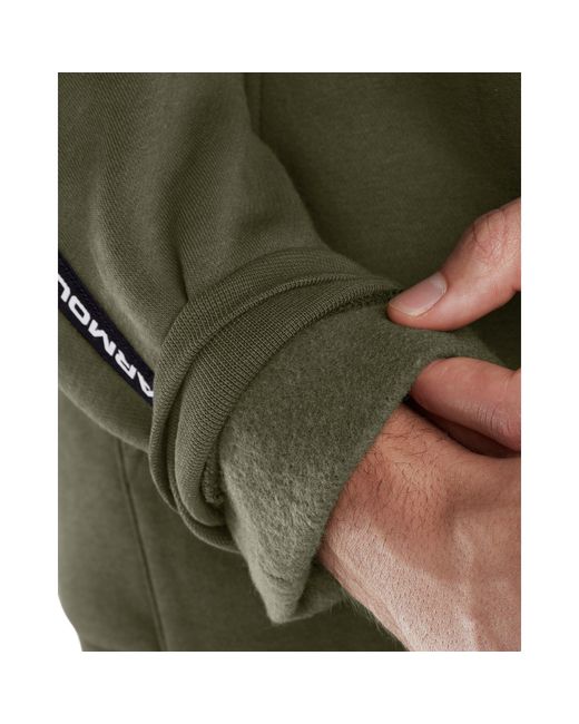 Under Armour Green Icon Fleece Taping Hoodie for men