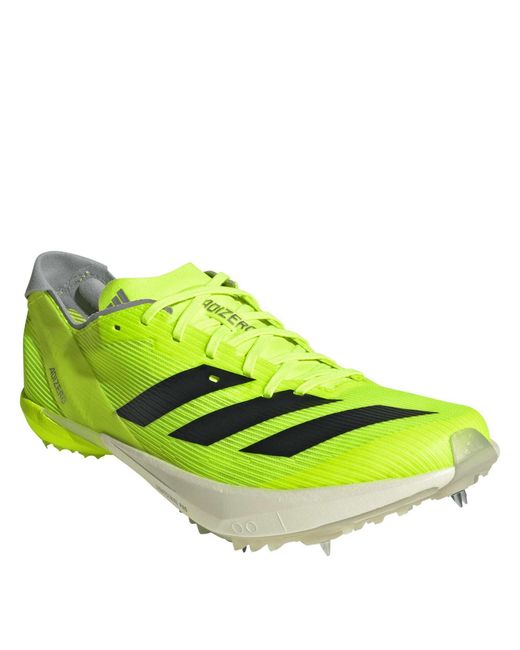 Adidas Yellow Adizero Ambition Running Spikes for men