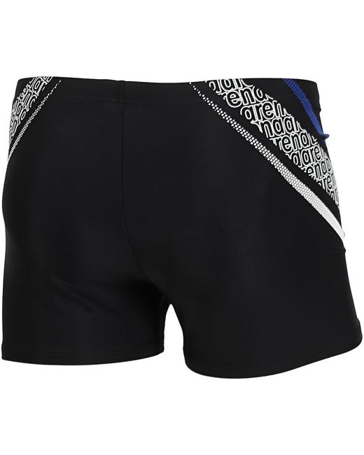 Arena Black Graphic Swim Shorts for men