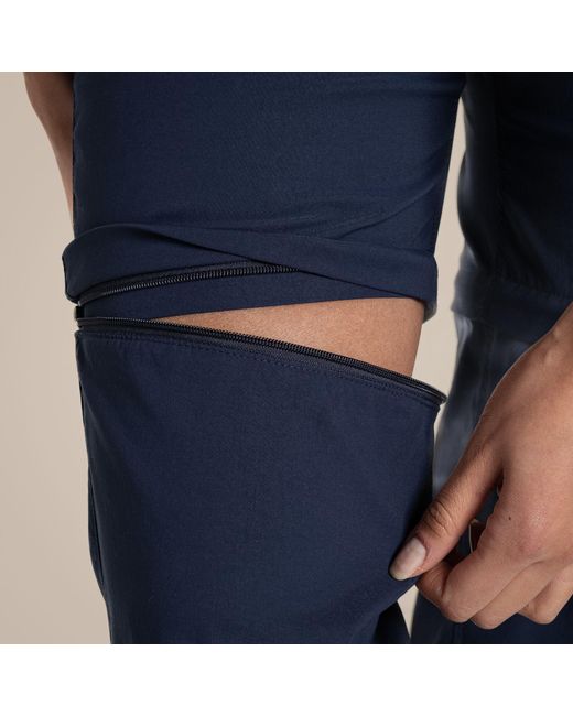 Craghoppers Blue Nosilife Pro Convertible Iii Lightweight Trousers