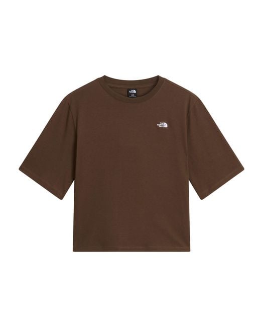 The North Face Brown Tnf Essential Simple Dome Boxy Relaxed T-Shirt