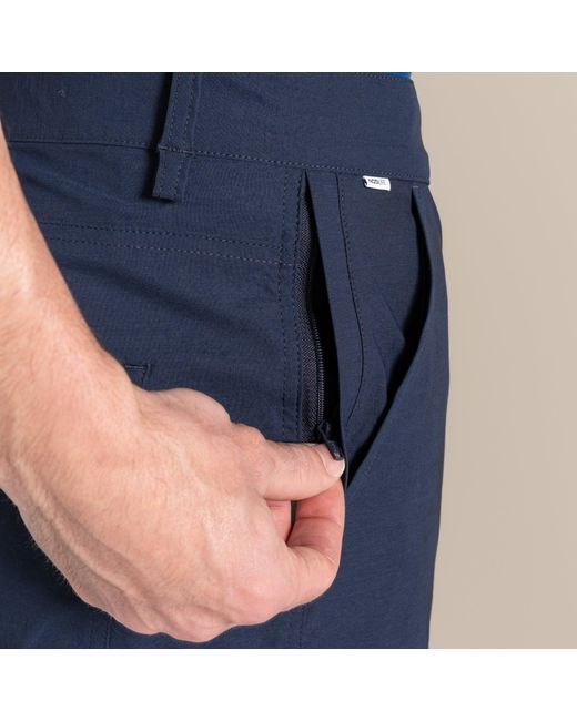 Craghoppers Blue Nosilife Santos Ii Golf Trousers for men