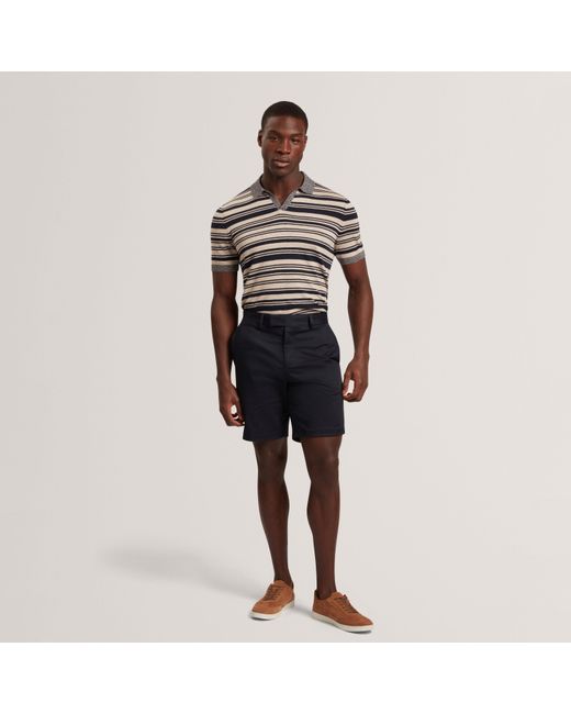 Ted Baker Blue Short Sleeve Polo Shirt for men