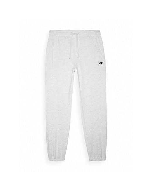 4F Gray Cuffed Joggers for men
