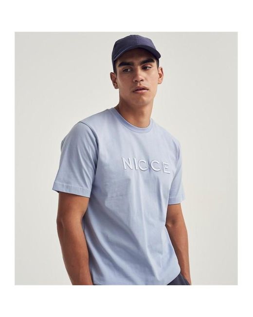 Nicce London Blue Logo T-shirt for men
