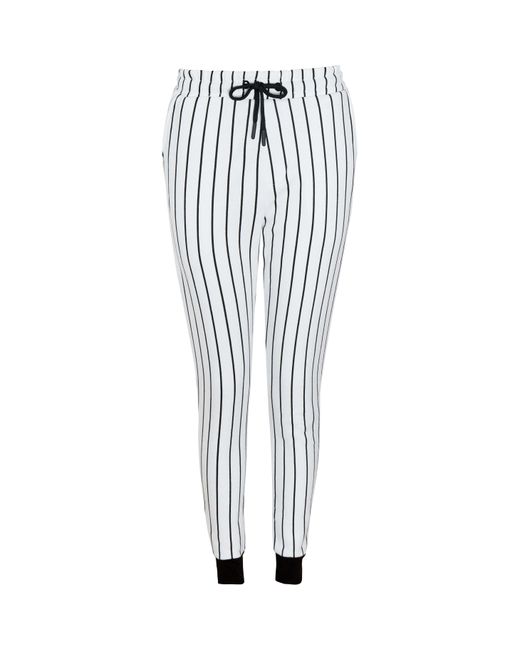 Another Influence White Closed Hem Jersey Joggers for men