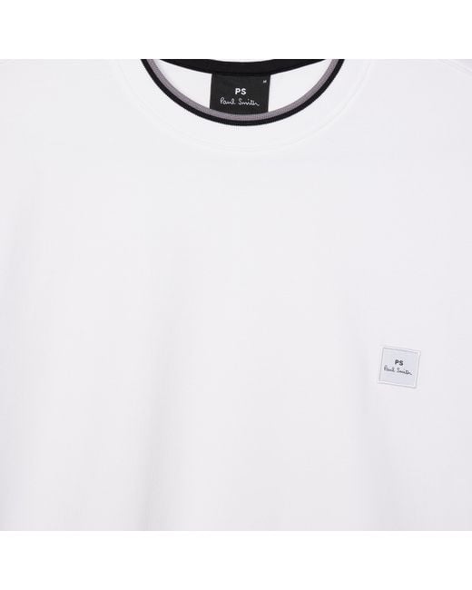 Paul Smith White Logo Patch T-Shirt for men