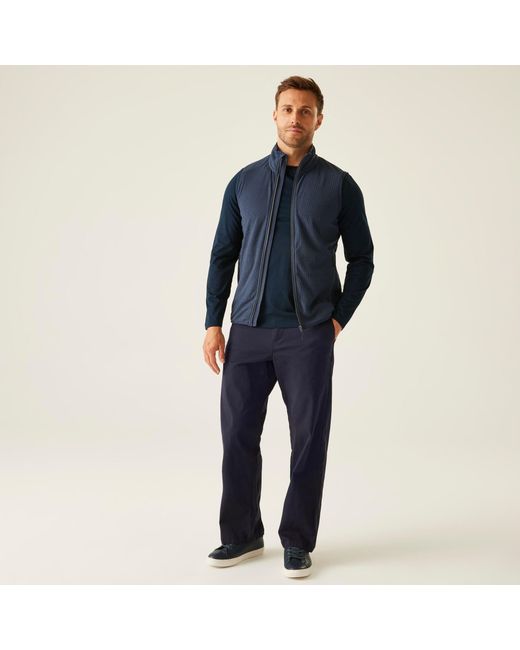 Regatta Blue Navigate Fleece Bodywarmer for men