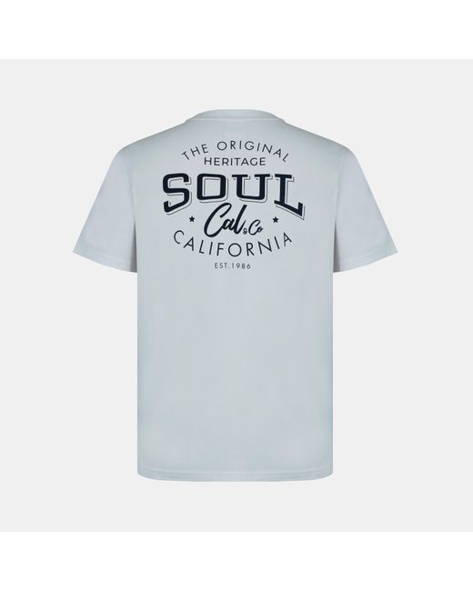 SoulCal & Co California Blue Graphic Print T-Shirt for men