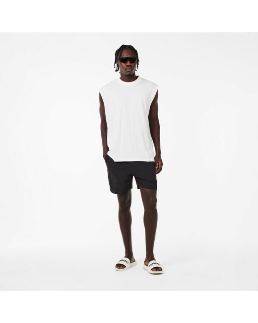 Represent White Modern Fit Tank Vest for men