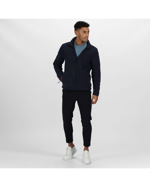Regatta Blue Micro Full-Zip Fleece for men